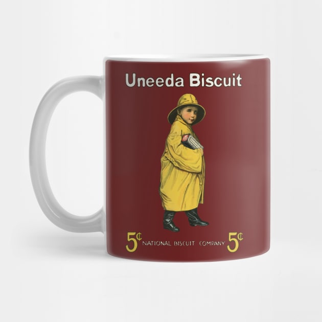 Uneeda Biscuit 5¢ Retro Advertising Art by TuncGK